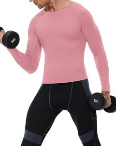 T-shirt de compression pour homme à manches longues, séchage rapide, pour entraînement, gym, sport, sous-vêtement technique, vente en gros OEM - Product Image 6