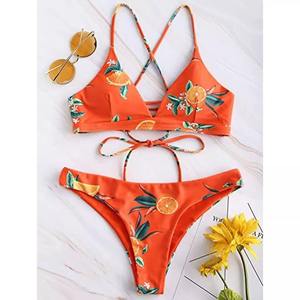 Ensemble bikini dos nu 2 pièces personnalisé pour femme, avec logo frontal, respirant et à séchage rapide – Grande vente OEM - Product Image 5