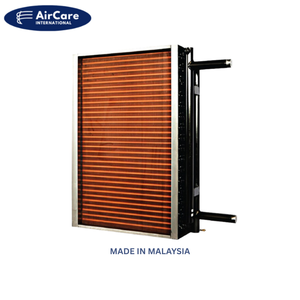 Bobina de agua de alta calidad fabricada por la marca AirCare con tubo de cobre para sistema HVAC comercial - Product Image 1