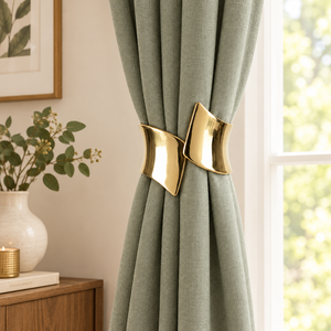 Sujetador de Cortina Metálico Dorado Premium en Forma de Lazo para Decoración de Ventanas de Lujo en Salas de Estar, Dormitorios y Hoteles - Proveedor Mayorista - Product Image 2