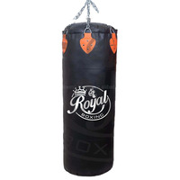Sac de frappe lourd Royal Boxing RB-2206 en cuir PU PVC de qualité supérieure, durable, couleur personnalisée, fermeture à lacets pour l'entraînement de boxe
