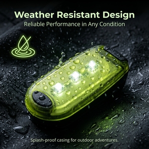 Clip-On Safety <b>Light</b> LED <b>Rechargeable</b> USB Touch Control IP65 Water Resistant <b>Night</b> Running <b>Light</b> with Multi-Functional Clip - Product Image 4
