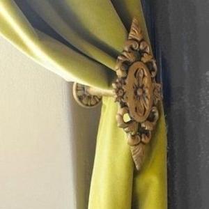 <b>Curtain</b> tieback Knobs <b>curtain</b> tieback metal tieback luxury drapery tieback window <b>curtain</b> holder Home Hotel Brass Aluminum - Product Image 3