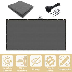 Pannelli per Recinzione Privacy in WPC Anti-Roditori 8FT, 5FT X 50FT, Grigio Scuro, per Sicurezza Domestica - Product Image 4