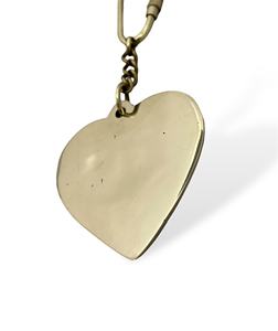 Llavero Decorativo Hecho a Mano con Forma de Corazón de Latón, Accesorio de Regalo - Product Image 3