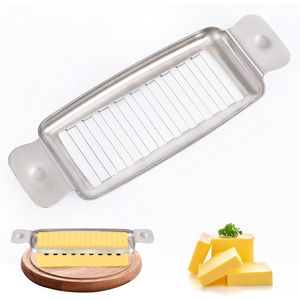Trancheuse à fromage et beurre en acier inoxydable 18 lames – Outils à fromage de qualité supérieure - Product Image 1