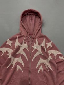 Sudadera con Capucha y Cierre para Mujer, Diseño con Apliques Geométricos, Corte Regular, para Otoño - Product Image 1