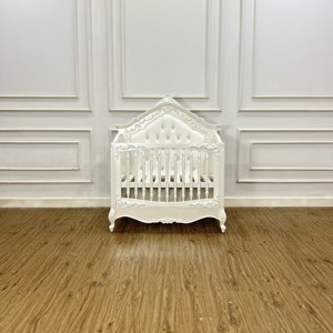 Luxury Nursery Furniture Mini Size Bed For Newborn <b>Cots</b> Made Of Mahogany Wood - Product Image 1