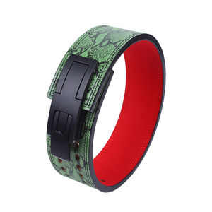 Gym <b>Weight</b>-lifting Leather Belt <b>Training</b> Bodybuilding Gym Weightlifting Belt Leather Power Lifting Belt - Product Image 2