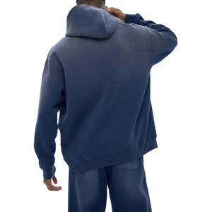 Ropa de calle Sudadera con capucha de peso pesado en blanco Vintage Wash Frayed Fleece Hoodie Unisex Washed Dyed Fleece Sudadera con capucha en blanco 2026 - Product Image 6