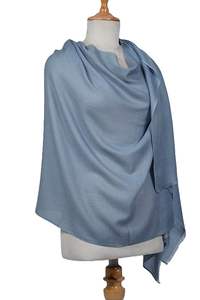 Estola de Lana Fina de Cachemira Étnica para Mujer VIC, 70x200 cm, Modelo VIC-CMS-PLHD008, Transpirable, para Uso Diario en Exteriores, Hecho en India - Product Image 6