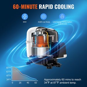 Refrigerador de Bebidas de 24 Pulgadas para Interiores/Exteriores, 185QT, 175 Latas, Refrigerador de Cerveza Independiente Bajo Mostrador, Enfriador de Vino y Bebidas de 24 Pulgadas - Product Image 3