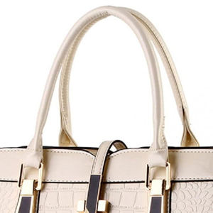 Sac à texture crocodile gaufrée, fabricant OEM en gros, nouveau modèle moderne, résistant à l'eau, fermeture à bouton de luxe - Product Image 4