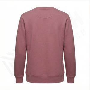 Sudadera de felpa francesa con estampado personalizado de alta calidad para mujer, Jersey 2025, Sudadera de cuello redondo de gran tamaño para mujer, algodón - Product Image 3