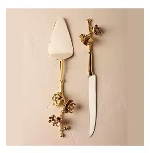 High Finish Dessert Serving Set Metal <b>Cake</b> Knife and Server Stainless Steel <b>Slice</b> Server Tableware - Product Image 4