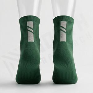 ถุงเท้ากีฬาข้อสั้นผู้ชาย ผ้าฝ้ายตาข่าย ระบายอากาศดี ซับแรงกระแทก สำหรับวิ่ง ออกกำลังกาย ทนทาน สีสันปรับแต่งได้ ขายเป็นคู่ - Product Image 2