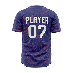 Custom Unisex <b>Baseball</b> Jersey Short Sleeve Full Button Closure Custom Front Logo Breathable Polyester All Seasons Regular Fit - Product Image 6