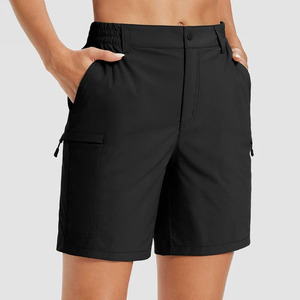 Pantalones Cortos Cargo para Mujer Timelywear, Cintura Media, Ajuste Elástico, Secado Rápido, Transpirables, Impermeables, 100% Algodón, Estilo Urbano, Color Sólido, con Bolsillos - Product Image 6