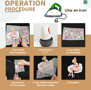 โรงงานผลิตสติกเกอร์ DTF แบบ OEM รับผลิตสติกเกอร์ DTF แบบขายส่ง สติกเกอร์ DTF แบบรีดร้อน โลโก้แบบรีดร้อน สติกเกอร์ DTF แบบรีดร้อนสำหรับเสื้อผ้าแบบกำหนดเอง - Product Image 6