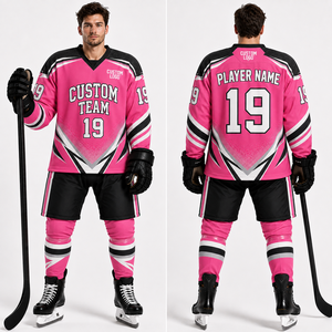 Conjunto de Uniforme de Hockey sobre Hielo Colorfast: Jersey, Pantalones y Calcetines con Diseño Completo y Artístico, Cosido, para Entrenamiento y Temporada - Product Image 4