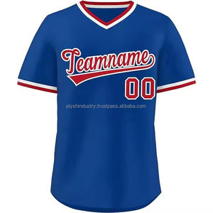 Maillot de baseball unisexe pour hommes et garçons, de qualité supérieure, sans motif, à manches courtes, uniforme de baseball pour hommes - Product Image 3
