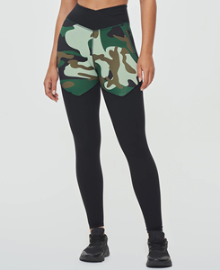 Leggings de yoga taille basse unis, longueur intégrale, extensibles dans les quatre sens, en Spandex/Nylon, taille élastique, grandes tailles, séchage rapide, respirants - Product Image 1