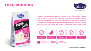 Poudre de dessert au tofu de soja lisse – Mélange instantané pour pudding, idéal pour les bubble tea, les cafés et les restaurants - Product Image 3