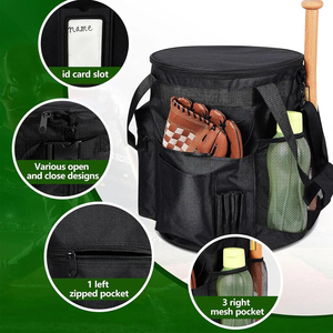 Bolsa de Béisbol R.W INTERNATIONAL Hecha en Pakistán 2026, de Alta Calidad, Personalizada, Gran Capacidad, Ligera, de Poliéster, con Cierre de Cremallera - Product Image 4