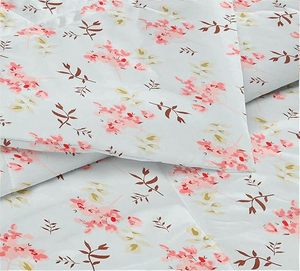 Edredón/Colcha de Microfibra para Invierno Suave, Tamaño King, 3 Capas, Acolchado, para Cama Individual, 240cmX152cm, Rosa y Beige - Product Image 6