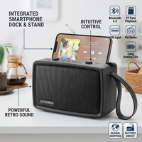 Haut-parleur sans fil rétro TV LN-5016MINI 25W avec basses puissantes, radio FM à double antenne, portable, vente en gros très demandée en Afrique