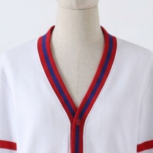 Cardigan blanc personnalisé OES pour femmes, en coton polaire, broderie de lettres grecques, pull universitaire et collégial, boutonné - Product Image 3