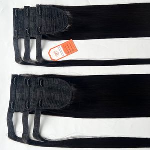 Prix bon marché non transformé extension de cheveux queue de cheval vierge vietnamienne couleur personnalisée longue durée - Product Image 6