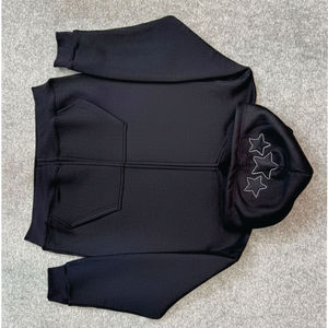 Sudaderas con Capucha de la Mejor Calidad, Talla Grande, Transpirables, con Cierre, para Hombre, Mezcla de Algodón, Estilo Urbano, Color Sólido, Diseño Personalizado - Product Image 3