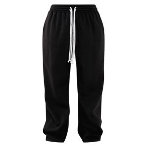 ชุดวอร์มมีเชือกรูดคู่แบบสั้นมีฮู้ดสีดำขนาดเล็กชุดวอร์มมีขอบแบบดิบยาว - Product Image 6