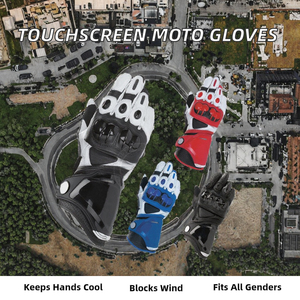 Guantes de Motociclismo Deportivos para Invierno, Pantalla Táctil, Talla Grande, Transpirables, Impermeables, Resistentes al Viento, de Secado Rápido - Product Image 4