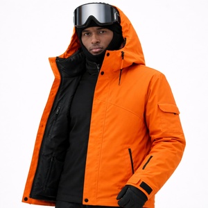 Proveedor de Chaquetas de Esquí, Chaqueta de Nieve Personalizada de Invierno, Cortavientos, con Cierre, Impermeable, Transpirable, Aislada, Ecológica, con Capucha, 100% - Product Image 3