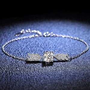 Bracelet en diamant moissanite de qualité supérieure, bijoux de luxe pour femmes, cadeau de mariage ou de fête, disponible au meilleur prix - Product Image 4