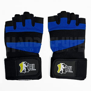 Gants de sport demi-doigts personnalisés avec logo, sangle de poignet réglable, unisexe, pour fitness, musculation, haltérophilie, durables - Product Image 1