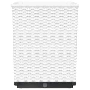 Ensemble de 2 pots et jardinières en polypropylène blanc 11,8x11,8x14,6 pouces - Product Image 6