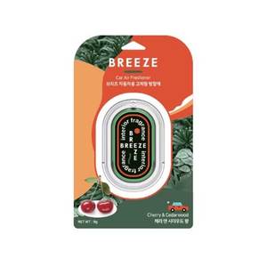 Ambientador para Auto BREEZE Cherry Cedarwood, Fragancia para Interiores de Vehículos, Desodorante para la Cabina del Vehículo - Product Image 1