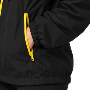 <b>Women</b>’s <b>Utility</b> Zipper Hoodie Windbreaker <b>Jacket</b> Smooth Full Sleeve Zipper Front Logo Print Windproof Autumn Wear <b>Jacket</b> - Product Image 6