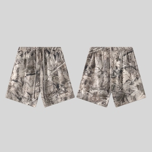 Ensemble T-shirts et Shorts d'été pour Hommes, Personnalisable, Surdimensionné, Vintage, en Spandex/Coton, Tricoté, Séchage Rapide, Style Casual - Product Image 5