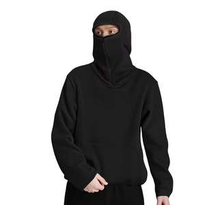 Sweat à capuche unisexe de haute qualité, brodé avec logo personnalisé, style streetwear hivernal, coupe ample, coupe-vent, effet délavé, 100% coton - Product Image 1