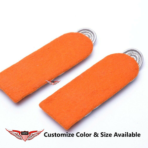 KEW Vintage <b>Braided</b> Epaulettes White Orange Fabric Eco-Friendly Customizable Elegant Garment <b>Accessory</b> Durable - Product Image 2