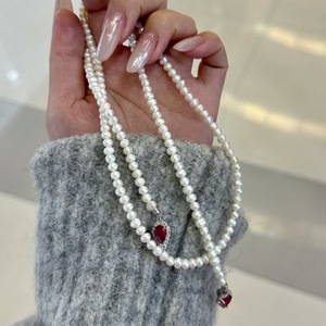 Ensemble de colliers de haute qualité en perles fines de 4 mm, motif serpent spirituel, avec perles de culture d'eau douce, chaîne de pull, vente en gros - Product Image 2