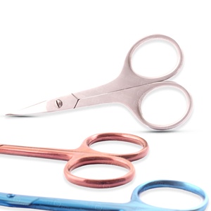 Best Selling Stainless Steel For Precise Facial Beauty Product Private Label Plasma Blue Color Cuticle Scissors - Product Image 4