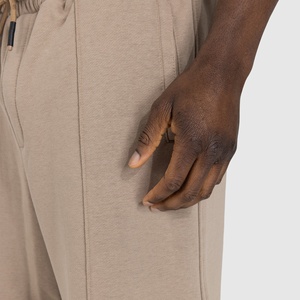 <b>Wholesale</b> Custom Design and Style <b>Joggers</b> Trousers Custom Embroidered Logo Elastic Waist Plain Casual Pleated <b>Sweatpants</b> For <b>Men</b> - Product Image 3