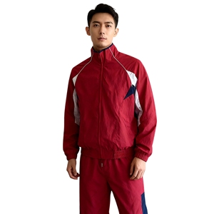 Quality Waterproof Windproof Eco-Friendly 100% Nylon Lightweight <b>Winter</b> Training Hooded Drawstring Closure Side Tracksuit - Product Image 1