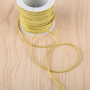 Cordón Soutache Metálico al por Mayor, 2mm 3mm 4mm 5mm 7mm, Dorado y Plateado, para Joyería - Product Image 5