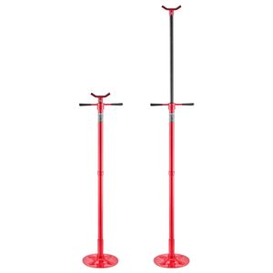 Supporto Sottocarro per Sollevamento Auto con Capacità di 3/4 Ton (1653 Libbre), Montato su Cuscinetti, Altezza di Sollevamento 54.02-83.86 Pollici - Product Image 1